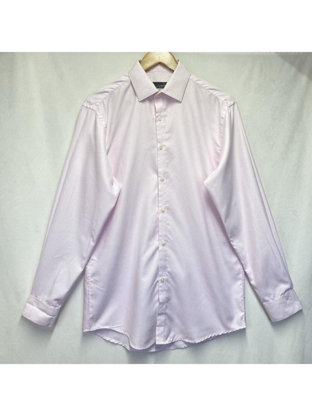 Black Label By Ruffini Slim Fit Collared Button-Down Shirt Men Medium Light Pink